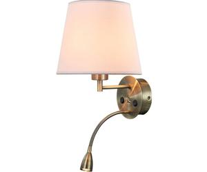 Mantra Antique lámpara de pared 1x3 W blanco-latón 6093