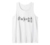 Mantra budista tibetano de compasión Om Mani Padme Hum Camiseta sin Mangas