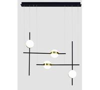 Mantra Cuba lámpara colgante 1x32 W blanco-negro-oro 7160