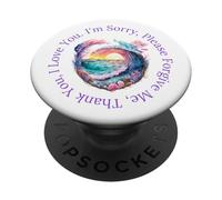 Mantra de meditación Ho'oponopono Emocional Equilibrio PopSockets PopGrip Adhesivo