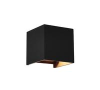 Mantra Iluminación Aplique de exterior Davos LED, negro, angular, atenuable, aluminio