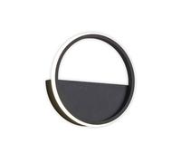 Mantra Iluminación Aplique de pared LED Kitesurf, aluminio, Ø 25 cm, negro