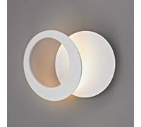 Mantra Iluminación Aplique de pared LED Toronto, blanco, Ø 26 cm, aluminio, regulable