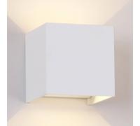 Mantra Iluminación Aplique LED para exterior Davos angular, encendido/apagado, blanco True