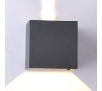 Mantra Iluminación Aplique LED para exterior Davos angular, encendido/apagado, gris oscuro True