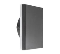 Mantra Iluminación Aplique para exterior LED Bora angular, gris oscuro True