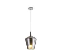 Mantra Iluminación Lámpara colgante Elsa, 1 luz, Ø 22,5 cm, cristal, cromo