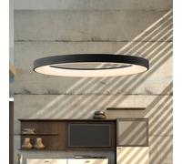 Mantra Iluminación Lámpara colgante LED inteligente Niseko II, 65 cm, negra, CCT, atenuable