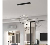 Mantra Iluminación Lámpara colgante LED Kitesurf, 3 luces, negro