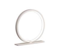 Mantra Iluminación Lámpara de mesa LED Kitesurf, aluminio, Ø 19,3 cm, blanco