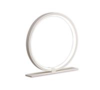 Mantra Iluminación Lámpara de mesa LED Kitesurf, aluminio, Ø 25,7 cm, blanco