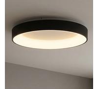 Mantra Iluminación Lámpara de techo LED Niseko II CCT control remoto, Ø 38cm, negro