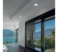 Mantra Iluminación Lámpara empotrable Comfort, redonda, blanco mate