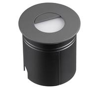 Mantra Iluminación Lámpara empotrable LED Aspen con difusor, redonda, gris