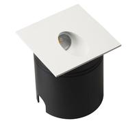 Mantra Iluminación Lámpara empotrable LED Aspen IP65, angular, blanca