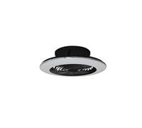 Ventilador de techo con luz motor dc alisio negro 52.5 cm