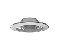 Mantra Iluminación. Modelo ALISIO XL. Ventilador y plafón de techo de 73,5 cm de diámetro en color plata. Fuente de luz LED 95W 2700K-5000K 5900lm. Ventilador 58W