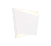 Mantra Iluminación. Modelo ASIMETRIC. Aplique de pared de 19,7 cm de ancho fabricado en metal acabado en color blanco