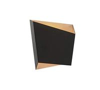 Mantra Iluminación. Modelo ASIMETRIC. Aplique de pared de 19,7 cm de ancho fabricado en metal acabado en color negro