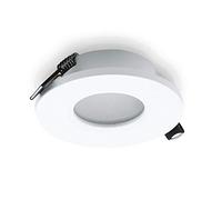 Mantra Iluminación. Modelo ATLANTIS. Empotrable circular de 8,3 cm de diámetro fabricado en aluminio blanco acabado en color blanco mate
