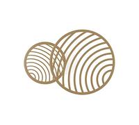 Mantra Iluminación. Modelo COLLAGE. Aplique circular de pared fabricado en aluminio y hierro acabado en color oro