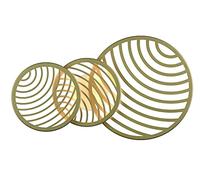 Mantra Iluminación. Modelo COLLAGE. Aplique circular de pared fabricado en aluminio y hierro acabado en color oro