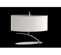 Lámpara De Mesa 2 Luces Colección Eve Blanco Roto