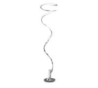 Mantra Iluminación. Modelo HELIX. Lámpara de pie con luz regulable fabricado en aluminio, acero y acrílico acabado en color plata y cromo