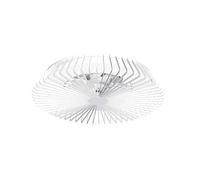 Mantra Iluminación. Modelo HIMALAYA. Ventilador y plafón de techo de 63 cm de diámetro en color blanco. Fuente de luz LED 70W 2700K-5000K 4900lm. Ventilador 35W