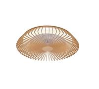 Ventilador de techo con luz sin aspas silencioso dc 30w con mando wifi/ app control por voz ø63 cm mantra himalaya marrón luz cct | 6 velocidades |modo invierno/verano |brisa |recomendado de 13 a 20 m