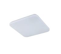 Mantra Iluminación. Modelo QUATRO II. Plafón de techo cuadrado de 40 cm en color blanco. Fuente de luz LED de 45W 5000K 3000Lm