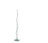 Mantra Iluminación. Modelo SAHARA. Lámpara de pie de 150 cm de altura fabricado en aluminio, acero y acrílico acabado en color plata y cromo