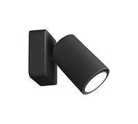 Mantra Iluminación. Modelo SAL. Aplique fabricado en aluminio acabado en color negro mate con interruptor