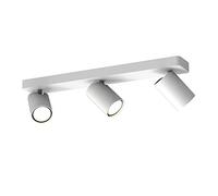 Mantra Iluminación. Modelo SAL. Regleta de techo con 3 focos fabricado en aluminio acabado en color blanco mate