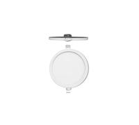 Mantra Iluminación. Modelo SAONA. Lámpara circular empotrable de 9 cm fabricado en aluminio acabado en color blanco mate. Fuente de luz LED 6W 540lm 4000K