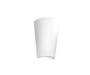 Mantra Iluminación. Modelo TEJA. Aplique de pared de exterior fabricado en aluminio y polietileno acabado en color blanco