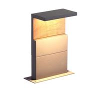Mantra Iluminación Ruka Baliza LED para zócalo con Element de madera, 35 cm True