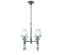 Mantra Iluminación Tiffany Lámpara de Techo, 20 W, Cromo, Pequeño