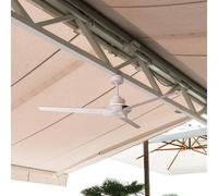 Mantra Iluminación Ventilador de techo LED Brisa Mini, blanco, CC, silencioso, Ø 150 cm, CCT