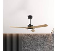 Mantra Iluminación Ventilador de techo LED, madera tailandesa, motor de corriente continua,