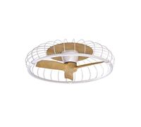 Mantra Iluminación Ventilador de techo LED Nature, CCT App blanco/haya