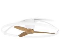Mantra Nepal lámpara de techo 1x75 W blanco-madera 7532