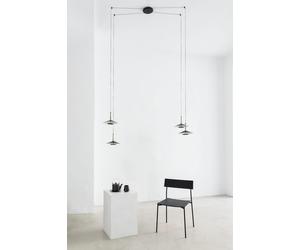 Mantra Orion lámpara colgante 4x8 W negro-latón 7307