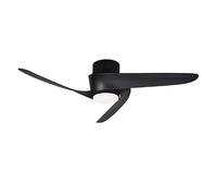 MANTRA - Ventilador de techo LED 24W ISLAND 30W Negro 2700K-5000K, 1700 Lm