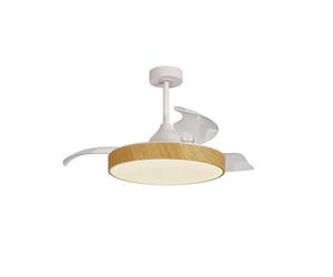 MANTRA - Ventilador de techo LED ALASKA 60W madera 2700K-5000K 3300 Lm