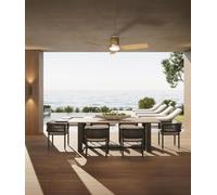 MANTRA - Ventilador de techo LED USHUAIA 30W 2400 Lm, 35W potencia ventilador, Madera 2700K-5000K