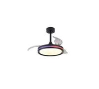 Mantra - Ventilador Lámpara LED RGB Raimbow NORTH de 40W y 28W de potencia Negro 2700K-6500K, 2500 Lm