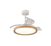 MANTRA - Ventilador LED 40W MISTRAL MINI 28W Madera 2700K-5000K, 2500 Lm