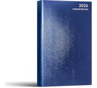 MantraRaj - Agenda 2023, tamaño A4, 2 páginas por día, planificador clásico de citas, anual, con tapa dura, agenda para negocios, oficina, hogar, viajes, organización, citas (azul)