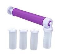 Manual aerógrafo, pastel de plástico multifunción Caquinero para colorear para colorear herramienta de decoración del pulverizador (Purple)